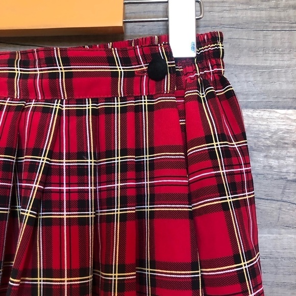 Vintage Northern Traditions  Cottagecore  Red and Black Plaid Skirt Medium - Picture 2 of 8